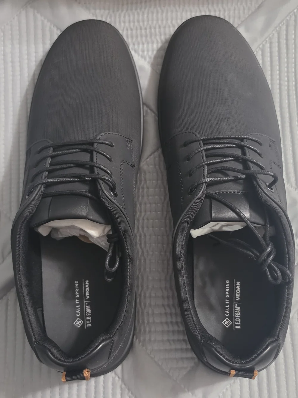 Call It Spring Wistman Casual 100% Vegan Black Oxford Shoes Men's Size 13 NEW